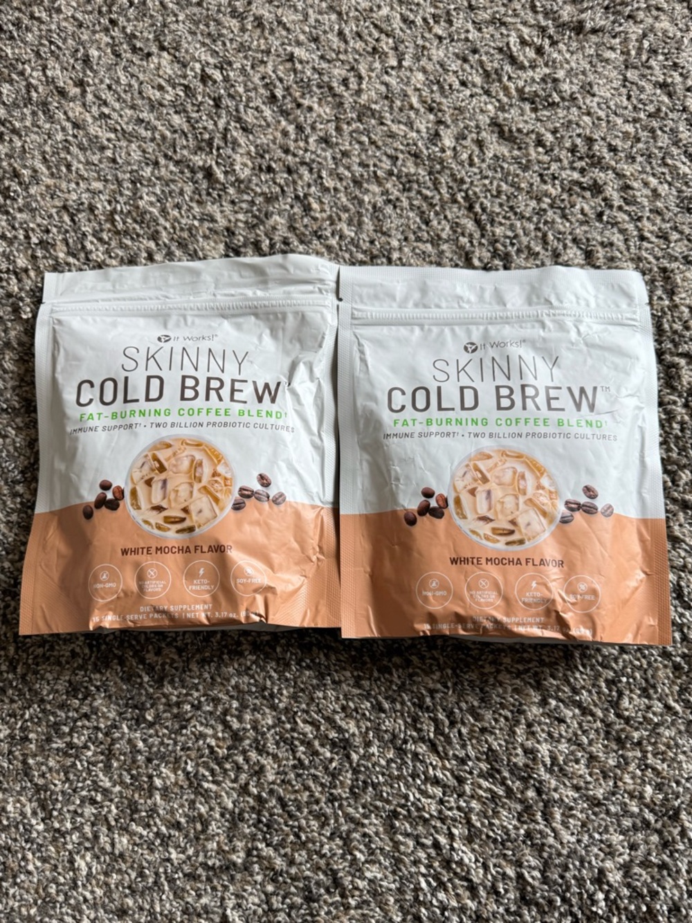 NEW It Works! Skinny Cold Brew fat burning coffee blend - White Mocha flavor